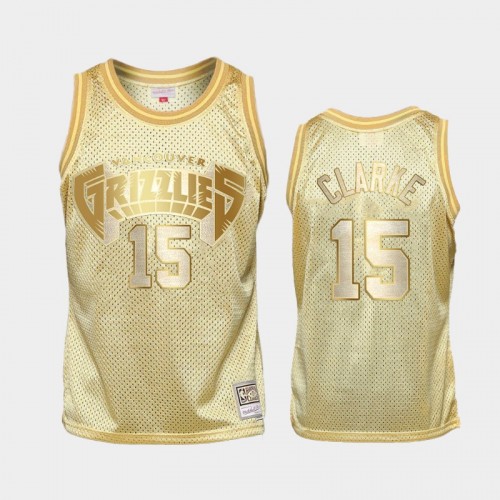Limited Gold Memphis Grizzlies #15 Brandon Clarke Midas SM Jersey