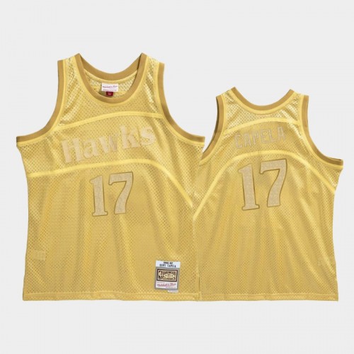 Limited Gold Atlanta Hawks #17 Clint Capela 1986-87 Midas SM Jersey