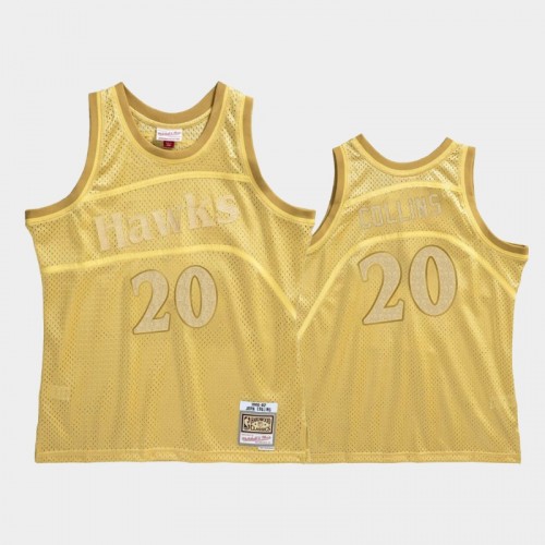 Limited Gold Atlanta Hawks #20 John Collins 1986-87 Midas SM Jersey