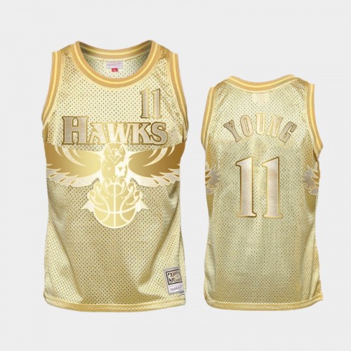 Limited Gold Atlanta Hawks #11 Trae Young Midas SM Jersey