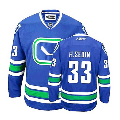 Henrik Sedin #33 Royal Blue Alternate Authentic Jersey