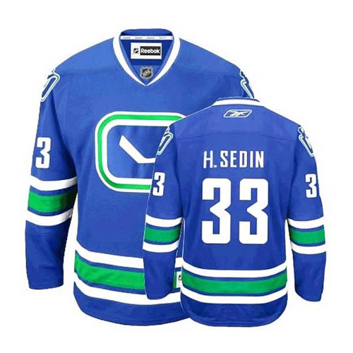 Henrik Sedin #33 Royal Blue Alternate Jersey