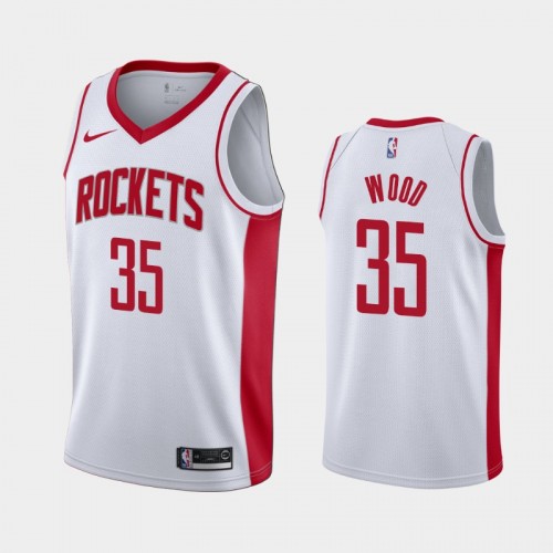 Men's Houston Rockets Christian Wood #35 2020-21 Association White Jersey