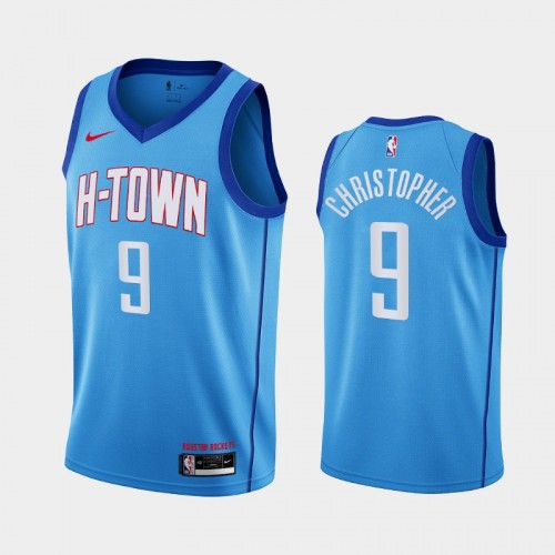 Josh Christopher Men #9 City Edition Blue Jersey