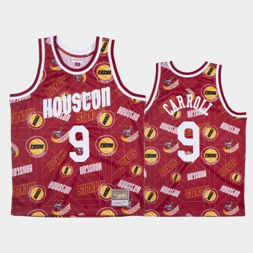 DeMarre Carroll Houston Rockets #9 Red Tear Up Pack Hardwood Classics Jersey