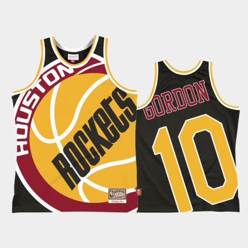 Houston Rockets #10 Eric Gordon Black Big Face 2.0 Jersey