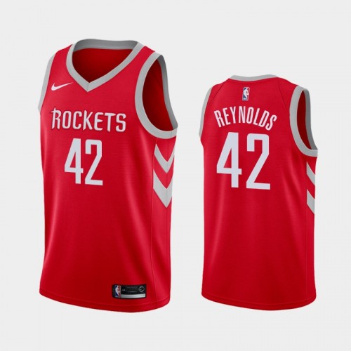 Houston Rockets Cameron Reynolds Men's #42 Icon Edition Red Jersey
