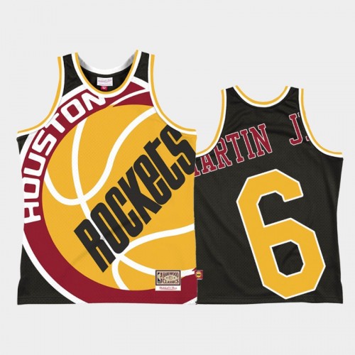 Houston Rockets #6 Kenyon Martin Jr. Black Big Face 2.0 Jersey