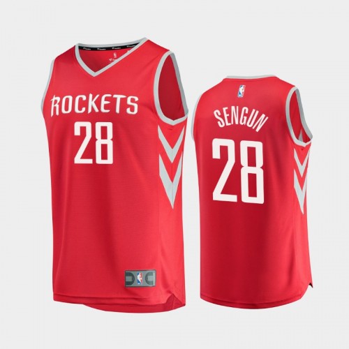 Houston Rockets Alperen Sengun Men #28 Replica 2021 NBA Draft Red Jersey