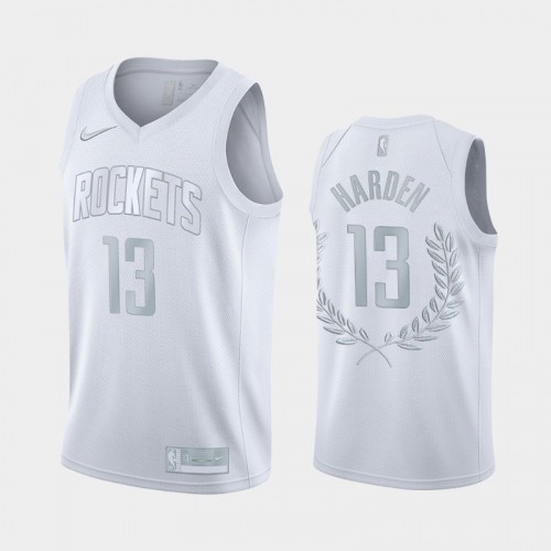 Men Houston Rockets James Harden 2012–2021 Retired Number Golory Exclusive Edition Platinum Jersey