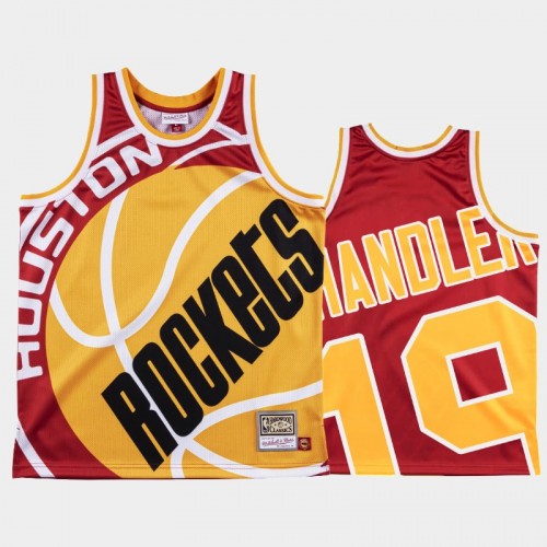 Houston Rockets #19 Tyson Chandler Red Big Face Jersey - HWC