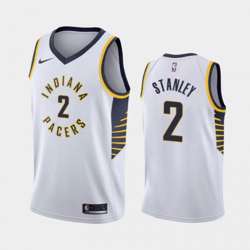 Men's Indiana Pacers Cassius Stanley #2 2020-21 Association White Jersey