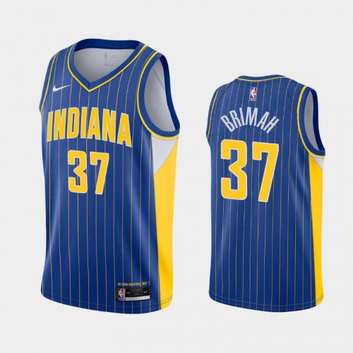 Men's Indiana Pacers #37 Amida Brimah 2020-21 City Royal Jersey