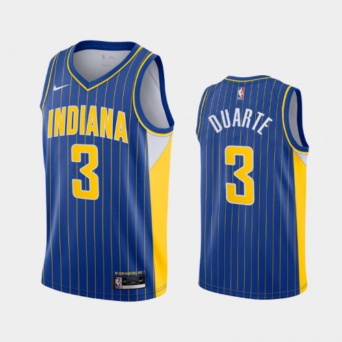 Chris Duarte Men #3 City Edition Blue Jersey