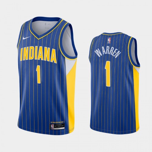 Men's Indiana Pacers #1 T.J. Warren 2020-21 City Royal Jersey