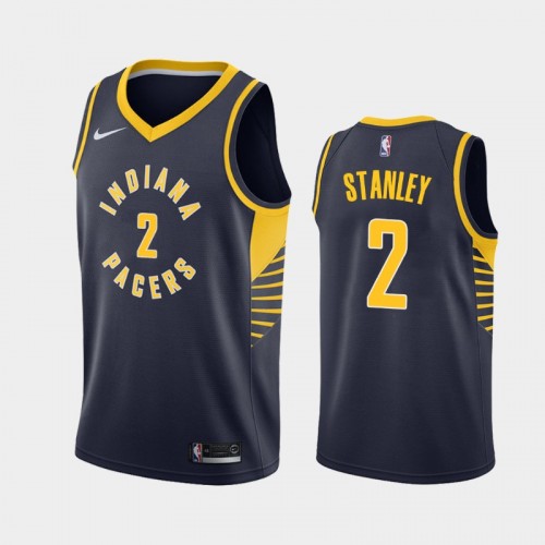 Men's Indiana Pacers Cassius Stanley #2 2020-21 Icon Navy Jersey