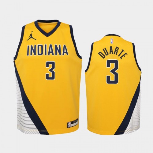 Indiana Pacers Chris Duarte 2021 Statement Edition Gold 2021 NBA Draft Jersey