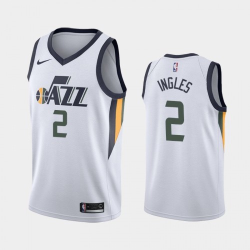 Utah Jazz Association #2 Joe Ingles White 2019 season Jersey