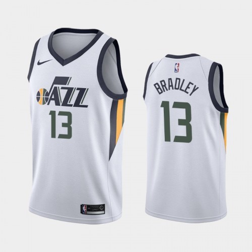 Utah Jazz Association #13 Tony Bradley White 2019 season Jersey