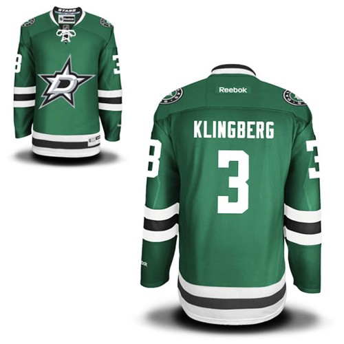 John Klingberg #3 Green Home Premier Jersey