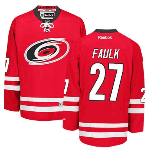 Justin Faulk #27 Red Home Jersey