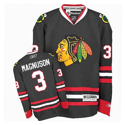 Keith Magnuson #3 Black Alternate Jersey