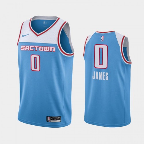 Sacramento Kings City #0 Justin James Blue 2019 NBA Draft Jersey