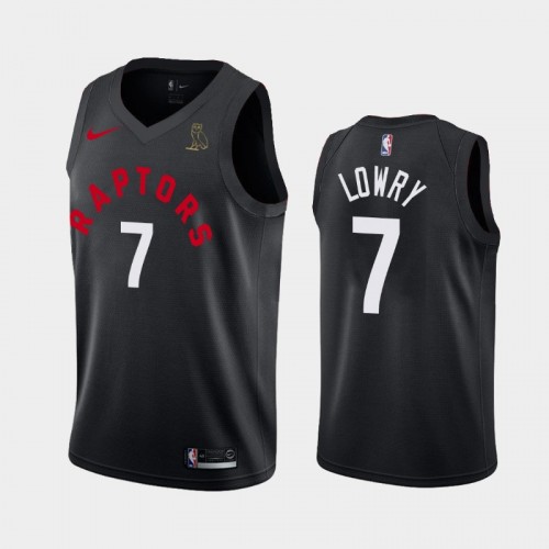 Toronto Raptors Raptors X OVO #7 Kyle Lowry Black Jersey
