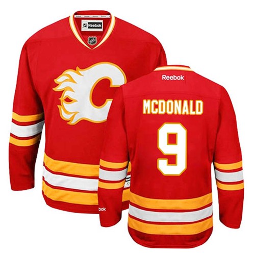 Lanny McDonald #9 Red Alternate Jersey