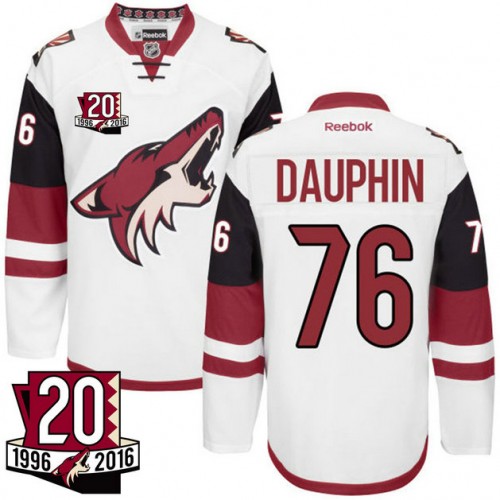 #76 Laurent Dauphin White 20th Anniversary Jersey