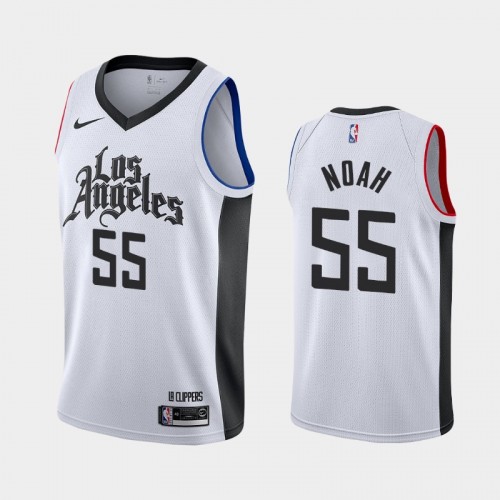 Men's Los Angeles Clippers Joakim Noah 2019-20 City White Jersey