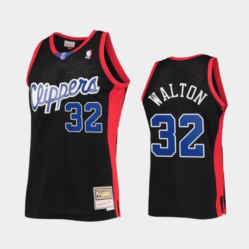 Bill Walton Men #32 Reload 2.0 Throwback 90s Black Jersey