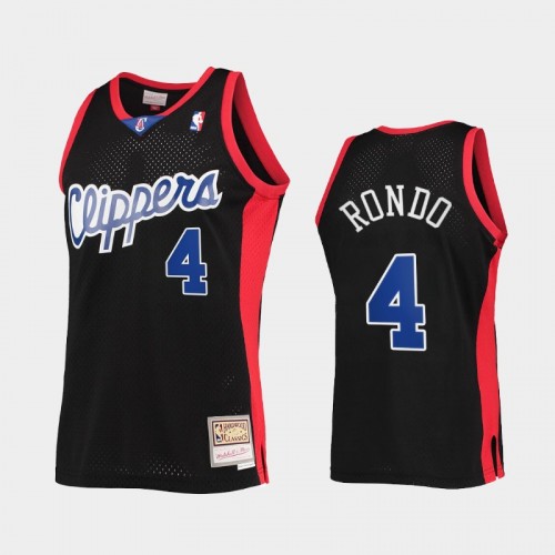 Rajon Rondo Men #4 Reload 2.0 Throwback 90s Black Jersey