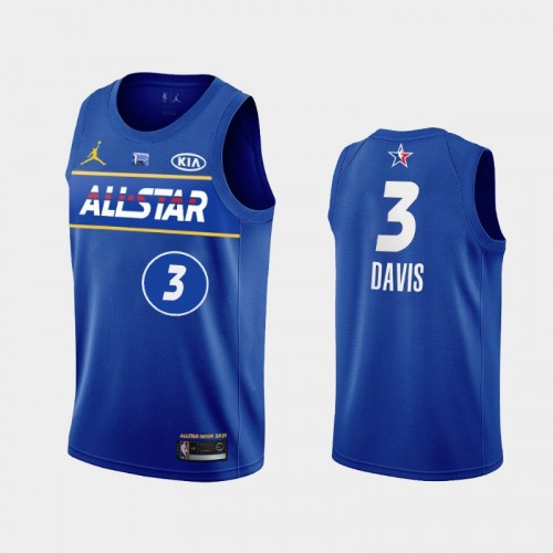 Men's Anthony Davis #3 2021 NBA All-Star Western Blue Jersey