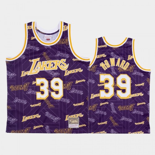 Dwight Howard Los Angeles Lakers #39 Purple Tear Up Pack Hardwood Classics Jersey