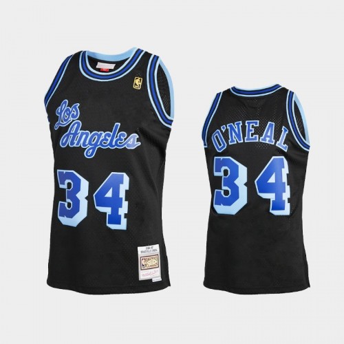 Shaquille O'Neal Men #34 Reload 2.0 Hardwood Classics Black Jersey