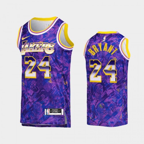 Men's Los Angeles Lakers Kobe Bryant Select Series Camo Purple Jersey