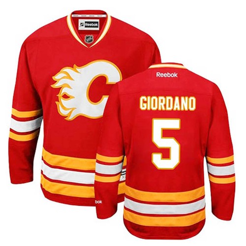 Mark Giordano #5 Red Alternate Jersey