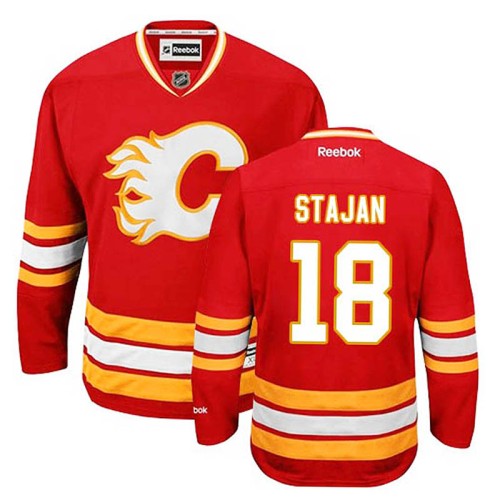 Matt Stajan #18 Red Alternate Jersey