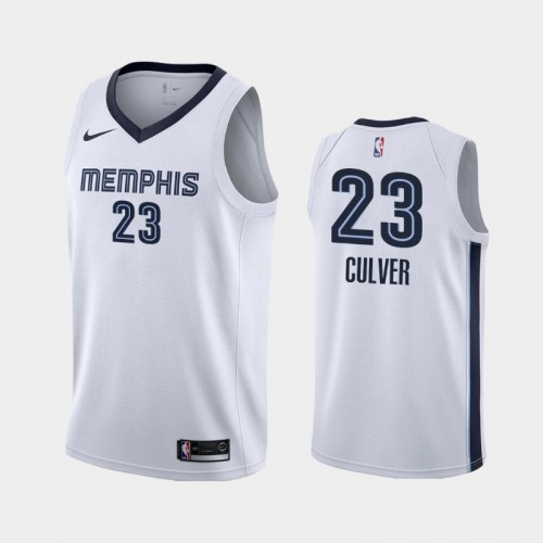 Memphis Grizzlies Jarrett Culver Men #23 Association Edition 2021 Trade White Jersey