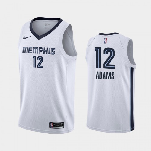 Steven Adams Men #12 Association Edition White Jersey