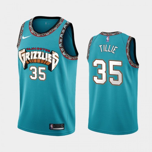 Memphis Grizzlies Killian Tillie 2021 Classic Edition Teal Jersey