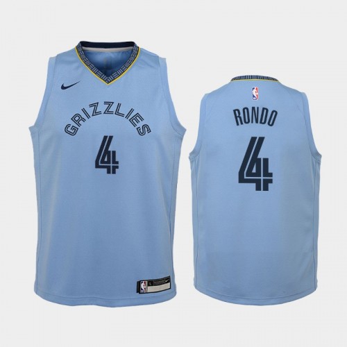 Memphis Grizzlies Rajon Rondo 2021 Statement Edition Blue Jersey