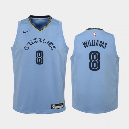 Memphis Grizzlies Ziaire Williams 2021 Statement Edition Blue 2021 NBA Draft Jersey