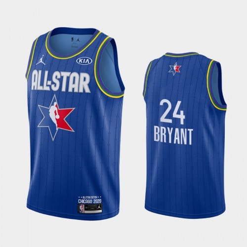 Men's 2020 NBA All-Star Game Los Angeles Lakers #24 Kobe Bryant Finished Jersey - Blue