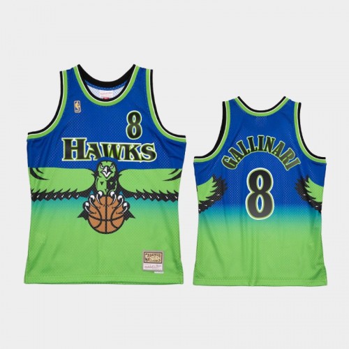 Men's Atlanta Hawks #8 Danilo Gallinari Blue Reload 2.0 Jersey