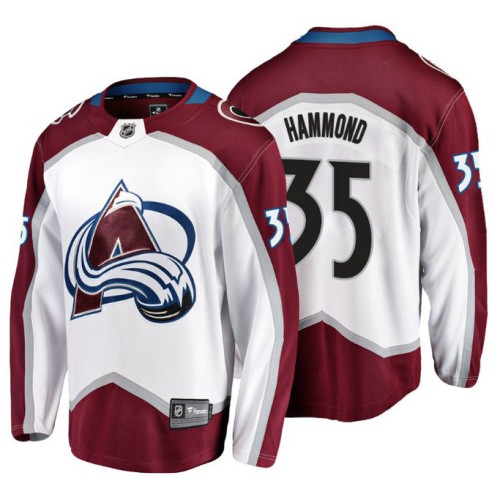 #35 Andrew Hammond 2018 Fanatics Branded Breakaway White Away jersey