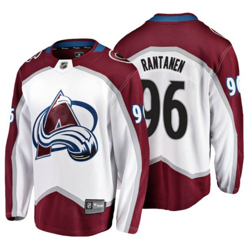 #96 Mikko Rantanen 2018 Fanatics Branded Breakaway White Away jersey