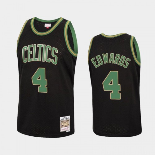 Boston Celtics #4 Carsen Edwards Black Reload Hardwood Classics Jersey