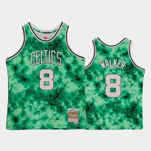 Men's Boston Celtics #8 Kemba Walker Green Galaxy Jersey